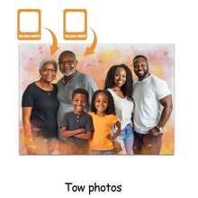 1 Stück, geliebte Menschen zu Fotos hinzufügen, Familienporträts aus Fotos erstellen, personalisierte Foto-Collagen, personalisiertes Muttertagsgeschenk, Gedenkgeschenk für Mutter und Vater, Geschenk