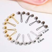 12pcs/Pack Wholesale U-Shaped Hijab Clip Muslim Women Scarf Fixing Brooch Headscarf Pearl Pin Hijab Accessories