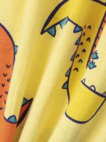 6PCS Young Boys Cartoon Dinosaur Print Long Sleeve Pajama Set, Spring & Autumn Thin Sleepwear - Multicolor - View 9