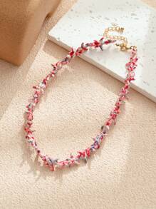 1/2/3/6/9pcs Multi-Color Natural Shell Asymmetrical Stone Sea Star Necklace Bracelet Set, Suitable For Women Spring/Summer Daily, Beach, Holiday & Casual Wear