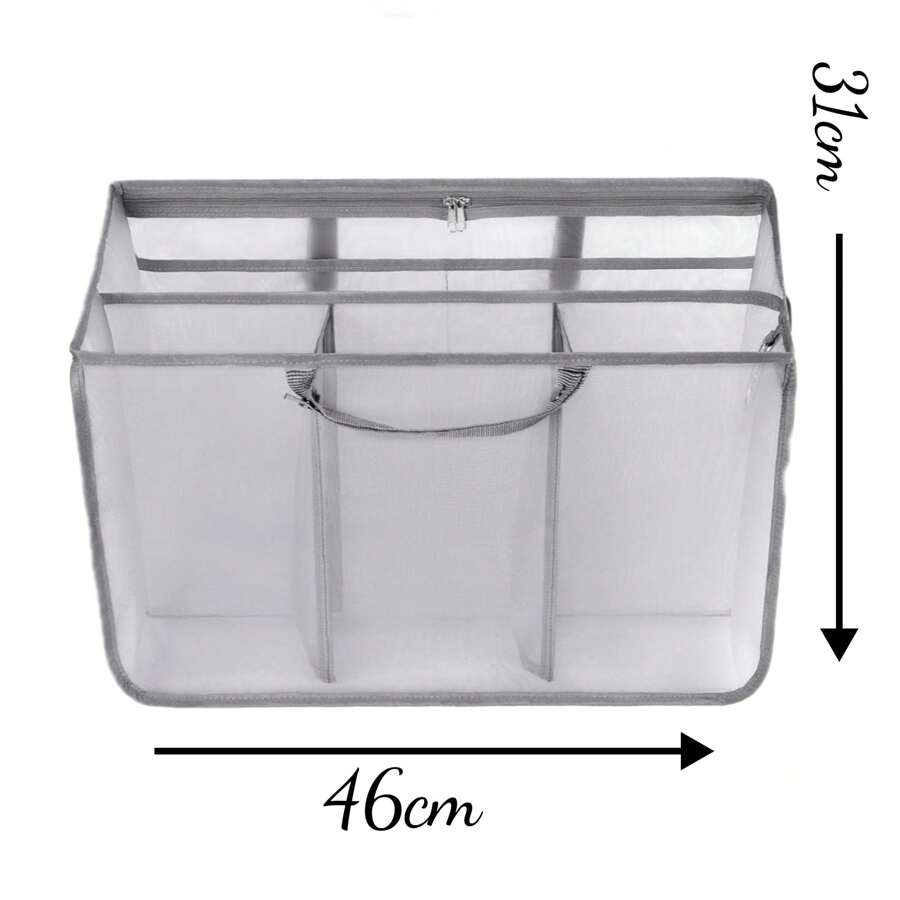 Beach Tote Organizer Insert – Lightweight Mesh Storage Divider For XL  Accessories, Sandproof Compartments