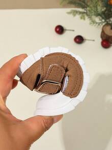 1 Pair Baby Closed Toe Summer Sandals, Double-Strap Design, Simple & Refreshing, Suitable For Summer, Size Runs Small, Recommend Ordering One Size Up - Brown - View 7