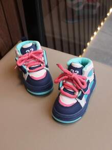 1 Paar lässige Mode Baby Sportschuhe, Kleinkind Jungen Mädchen Studentenschuhe, Farbblock, leicht & langanhaltend, geeignet für Outdoor, Lässig, Laufen, Ganzjahres Kindersportschuhe