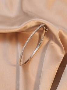 1pc Fashion Knot Cubic Zirconia Bangle Bracelet For Women Everyday Wear - Bracelet - View 21