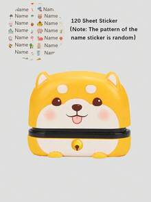 1 Stück schwarze süße Cartoon-Namens-Stempel aus wasserfestem Kunststoff für Kleidung, personalisiert für Studenten und Geschäftsnutzung, individueller Namens-Stempel für Kleidung, handschriftliche Unterschrift-Stempel, Siegel, kompakt, bügelfrei, individuell, einzigartiges ideales Geschenk für sie, Schüler, Arbeiter zu Jahrestagen, Geburtstagen, Zuhause, Schule, Urlaubsstimmung, Schüler der Sekundarstufe I und II, Studenten, Erstsemester, Zweitsemester