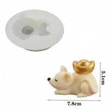 3D 老鼠硅胶模具翻糖蛋糕巧克力模具用于蜡烛制作 DIY 手工树脂模具用于石膏蜡模