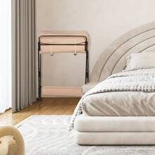 Cambiador de bebé, cambiador plegable, cambiador con cesto portaobjetos, cinturón de seguridad y 4 ruedas con freno, altura regulable 74 x 63 x 92-98 cm, apto para recién nacidos