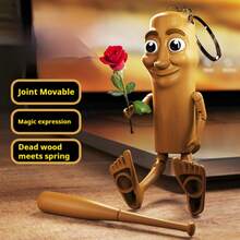 1 件 Tung Tung Tung Tung Sahur 多功能组装铰接式人偶节日礼物生日礼物 - 彩色 - 查看 4