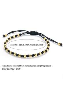 diffone Fashion Handmade Braided Rope Red Bracelet Charms Gold Beads Bracelet For Women Lover Armband Jewelry - Braided Bracelet - View 2