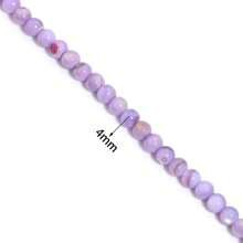1 pièce Brin de perles de coquillage colorées de 4 mm, environ 93 perles, convient pour la fabrication de bracelets, colliers, bijoux DIY, été