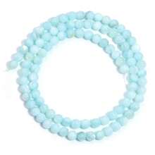 1 pièce Brin de perles de coquillage colorées de 4 mm, environ 93 perles, convient pour la fabrication de bracelets, colliers, bijoux DIY, été
