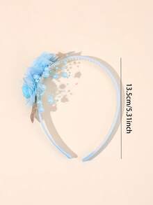 1 件/5 件女童彩色布花发带，花卉头带，时尚发饰，适合儿童幼儿夏季礼物 - 彩色 - 查看 10