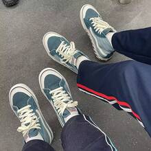 Vans 2026 Spring SK8-HI 138 Checkerboard High-Top Casual Sneakers, Unisex Skateboarding Canvas Shoes VN0A3MV1XGK - Blue - View 7