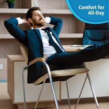 Cooling Gel Enhanced Office Chair Seat Cushion Memory Foam Cushion For Long Sitting Back Sciatica Coccyx Tailbone Pain Relief Pillow For Office Gaming Car Fathers Day