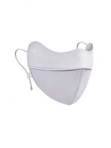 GOLOVEJOY 1 pieza de Mascarilla de Gasa con Lentejuelas Transpirable, Protección Solar UPF50+ Antivioleta Ultravioleta Liviana con Ganchos para las Orejas, Reutilizable para Mujer