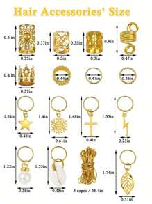 259 Pcs Hair Jewelry, Hair Accessories For Braids Silver Loc Jewelry For Hair Dreadlocks Braid Jewelry Hair Cuffs Clips Dreadlock Accessories For Women's Hair Charms Rings Decoration ,Flat Claw Clip, Hair Slide, Hair Claws