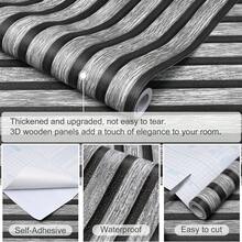 1 卷，可撕仿木纹壁纸，防水自粘乙烯基，壁纸剥离和粘贴，装饰性墙画，适用于墙壁装饰客厅，卧室，房间装饰贴纸厨房配件厨房墙纸墙贴