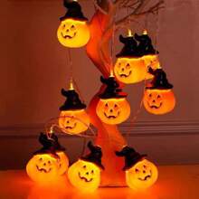 1 Peça Luzes de Corda LED em Formato de Abóbora, Luzes de Decoração de Atmosfera Festiva, Decoração de Halloween, Decoração de Casa Assombrada, Iluminação de Humor para Quarto, Sala de Estar, Decoração de Casa, Decoração de Festa, Decoração de Halloween, Decoração de Quarto, Decoração de Jardim de Halloween para Presente Fada