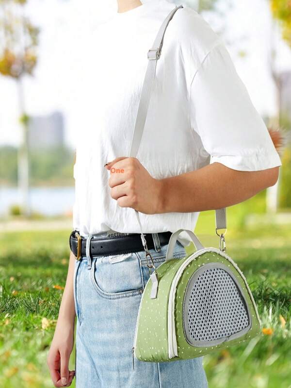 Bolso de hombro de malla transpirable para mascotas pequeñas, adecuado para hámsteres, conejos, erizos, ratas, ardillas