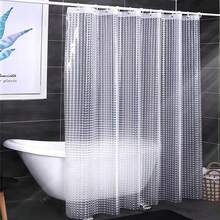 Mesh Pattern Translucent Water Resistant 12-Ply Thick Anti-Mold Bathroom Curtain, Partition Curtain, Shower Curtain, Opaque 3D Effect, Bathtub, AC, Oil & Water Splash Resistant