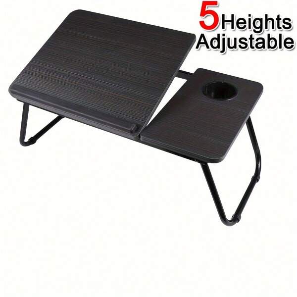 Laptop Table Bed Stand Desk Lap Tray Sofa Computer Portable Foldable Adjustable Black