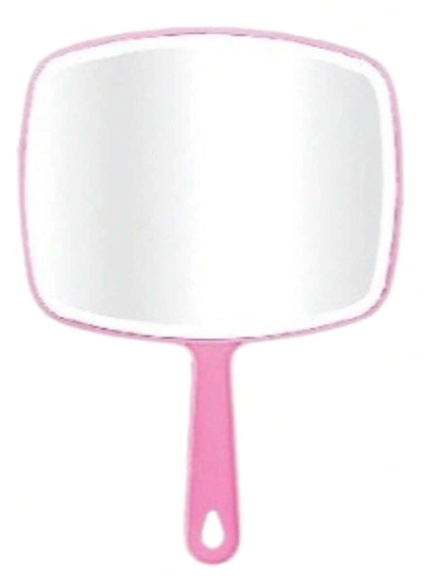 Professional Makeup Square Hand Mirror 26.5cm - Màu Hồng baby - Xem 1