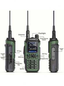 Walkie Talkie, Portable Multi Band Walkie Talkie, Handheld Wireless Copy Frequency Intercom, Type-C Rechargeable Walkie Talkie, Two Way Radio, High Power And Large Capacity