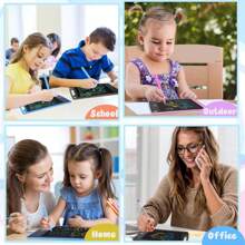 RSP 1pc 6.5"/12" LCD Writing Tablet, Colorful Doodle Board, Inspirational Interactive Message Board, Drawing & Writing Supplies