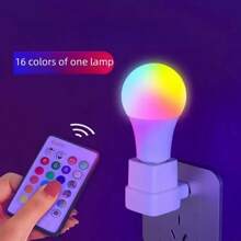 1PC 7W/15W/30W LED16 Color Rainbow Bulb, 220V Voltage, E27 Universal Screw Base, Remote Control RGB Color Changing Light Bar Karaoke Party Festive