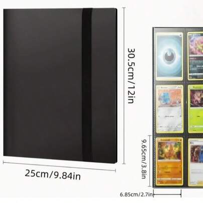 9-Pocket Sports Card Album, Suitable For TCG, MTG, Soccer, Basketball, Football And Baseball Cards - 20 Pages, Holds Up To 360 Cards