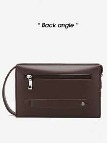 New Style Men's Anti-Theft Multi-Pocket Clutch Bag With Coded Lock, Long Wallet, PU Leather, Multi-Function Toiletry Bag