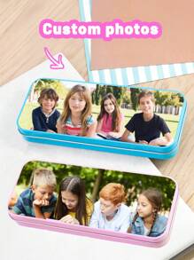 Customized Pencil Cases, Metal Pencil Cases, Customized Photo Pencil Cases, Customized Group Photo Pencil Cases, And Gifts For Friends During The School Start Season, Easy-To-Clean Portable Pencil Cases, Office Storage Boxes, Teacher Gifts, Thank-You Gifts, Teacher's Day Gifts. Gifts For Friends In The New School Year.,Back To School,School Supplies