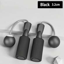 1 Heavy Duty Wireless Jump Rope, Fitness Jump Rope With Large Ball, Suitable For Home Indoor Sports, Fat Burning - Black - View 12