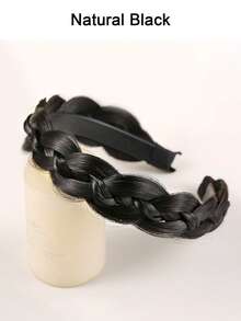 1条防滑蓬松鱼骨纹理合成发箍，洗脸编织发箍，鱼骨纹理假发发箍，新娘及日常佩戴发饰，发箍 - 彩色 - 查看 20