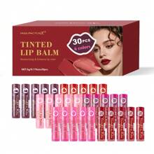 MISS FACTORX 30pcs Lip Gloss Gift Set, Moisturizing Glossy, Moisturizing Balm, Sheer Tint, Shimmery And Luminous Finish, Makeup For Women, Luxury Gift Set, Great For Thanksgiving