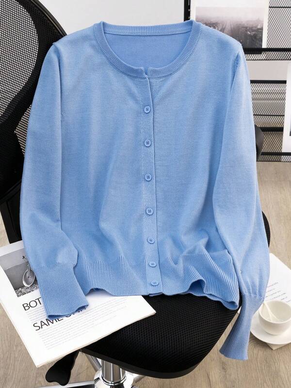 GIGOGOU Autumn Winter Soft Basic Women Knit Sweater Cardigan Casual Top Female Fall