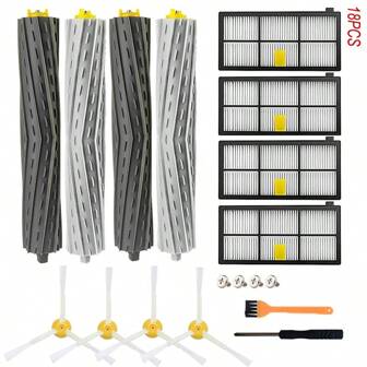 For IRobot 800 900 Series 805 860 864 865 866 870 871 880 885 886 890 891 896 960 961 964 966 980 990 Robot Vacuum Cleaner HEPA Filters Brushes Kit Spare Main Side Brush Parts
