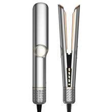 UKLISS Secador de Cabelo e Alisador Iônico 2 em 1, Fluxo de Ar de Alta Velocidade + Aquecimento Rápido + 3 Definições de Temperatura + Visor LCD + Desligamento Automático, Adequado para Todos os Tipos de Cabelo, Ótimo Presente para Festivais, Viagens e Volta às Aulas