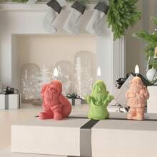 1pc Santa Claus Candle Silicone Mold DIY Gypsum Resin Mold, Suitable For Holiday Decorations And Gifts