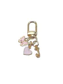 个性化心形蝴蝶吊坠，可刻上姓名首字母和祝福语/情书 | 心形钥匙扣 | 定制包包挂饰 | 礼品、钥匙扣、独特手机配件、简约设计，适合女士钱包和手机配件，可作为礼物送给朋友、家人、女友，也可作为户外配件、派对配件、纪念品、女士包包挂饰、汽车配件、送给女性和女孩的礼物 - 彩色 - 查看 13