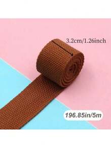 1 pieza 5M*32MM/5M*25MM Cinta de poliéster de colores, cinta portátil, cinta para mochilas, accesorios para confección de bolsas, tela DIY de decoración navideña, cinta de poliéster DIY, cinta de correa de mochila