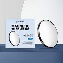 Black Magnetic Selfie Mirror Convenient For Outdoor Travel, Mobile Phone Photography, Auxiliary Camera, Reflective Convex Mirror Home Decor Back To School Room Decor School Supplies - Black - View 4