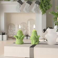 1pc Santa Claus Candle Silicone Mold DIY Gypsum Resin Mold, Suitable For Holiday Decorations And Gifts