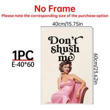 1PC Girl Room Decor, Wall Art, Bedroom Decor, Funny Wall Art, Retro Vintage Posters, Wall Decor Posters, Wall Canvas Decor, Ideal Gifts For Hallway Bedrooms And Living Rooms Birthday Graduation