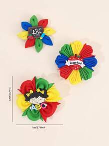 2 piezas/6 piezas Horquillas con forma de flor lindas para la temporada de vuelta al colegio, accesorios para el cabello como regalo para niñas que van al colegio