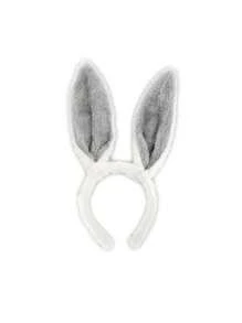 D EXCEED 1 buc bandă de păr din pluș cu urechi de iepuraș - bandă de păr moale pentru costum de Paște, Halloween, cosplay, petreceri și dans