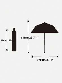 1pc Dinosaur Pattern Semi-Automatic Folding Umbrella, Thick Rib Design, For Children, Foldable Lightweight For Kids, Boys & Girls, Suitable For School & Kindergarten