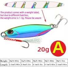 1pc Colorful Metal Spoon Lure With Hook - Electroplated For Freshwater And Saltwater Fishing - Available In 7g, 10g, 15g, 20g, 30g, And 40g Sizes - Essential Fishing Gear - Multicolor - View 7