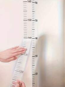 1pc Removable Clear 200cm Height Measurement Wall Sticker, No Residue, Simple Design For Children's Bedroom To Track Growth