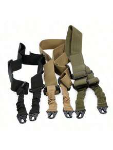 1pc 2-Point Tactical Military Rifle Sling, Outdoor Hunting Shotgun Strap, Adjustable Nylon Accessories, Hot Selling - Multicolor - View 3